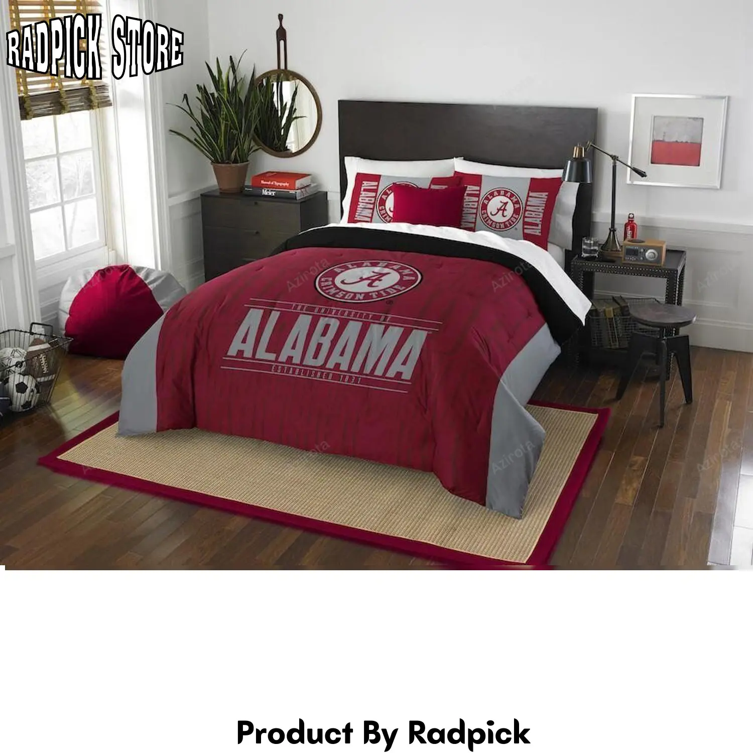 Radpick alabama crimson tide bedding set duvet cover pillow cases rp3278867